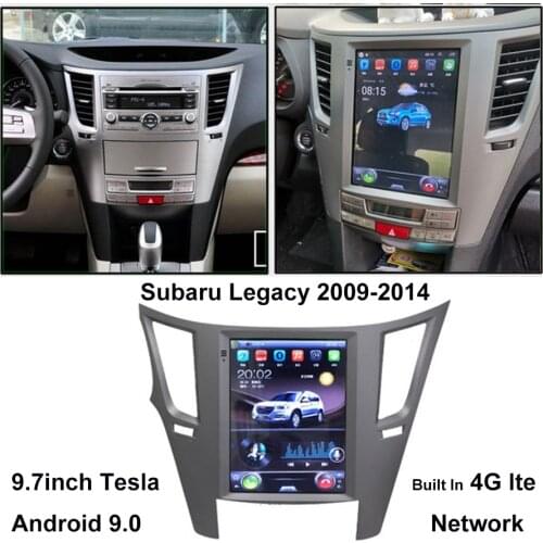 Android 9.0 Autostereo For Subaru Legacy 2009-2014 GPS Car Multimedia Audio Player Navi In-dash Tesla Vertical Screen Headunit