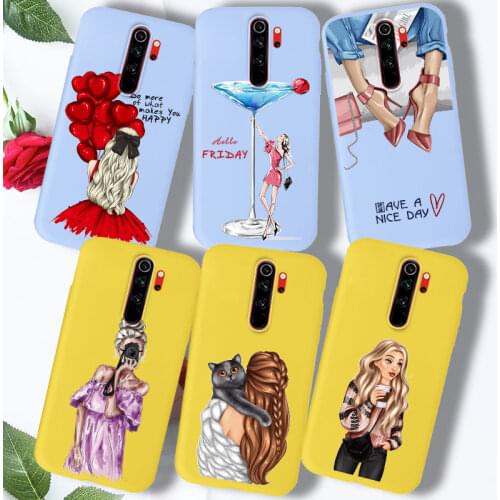 Fashion Girl Case For Xiaomi Redmi Note 8T 8 Pro 8A Redmi 8 A K30 K20 Pro Mi 9T A3 Case Cover Silicone Soft TPU Candy Redmi8A