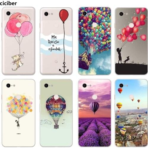 Balloon Phone Case For Google Pixel 5 4a 4 3a 3 2 XL Soft Silicone TPU Cover for Pixel 5XL 4XL 3XL 2XL Fashion Protection Fundas