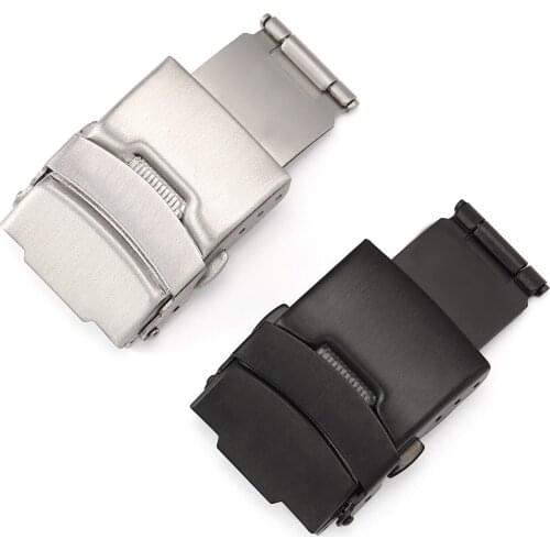 Double press safety buckle watch accessories steel strap buckle connecting buckle mens and womens universal folding buckle