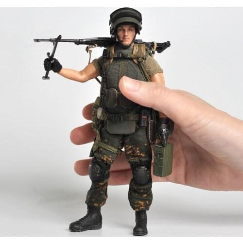 Crazy Figure LW010 1/12 Soldier Russian Alpha Special Forces Machine Gunner 6" Action Figure Full Set Model
