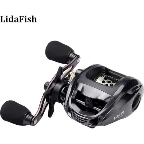 LIDAFISH Brand 12+1 Ball Bearings Baitcasting Reel 6.3:1 High Speed Weight 190g Fishing Wheel Metal Spool Fishing Tools