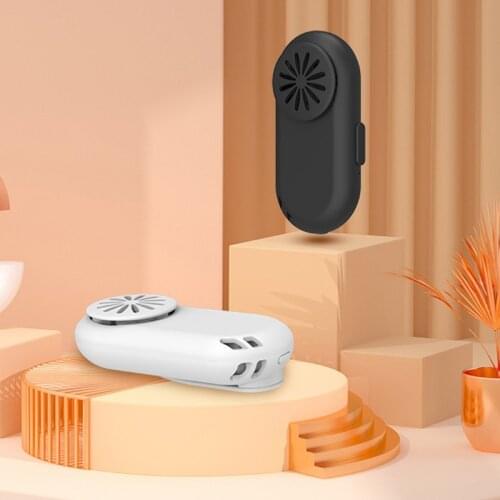Clip-on Mask Fan Cooling USB Rechargeable Portable Electric Fan Mute Air Cooler White Black For Outdoor Sports Mask Summer