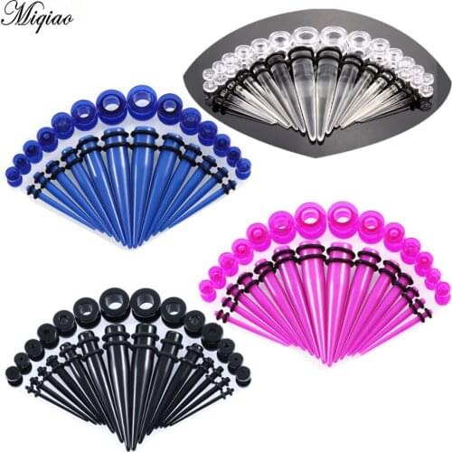 Miqiao Hot sale Acrylic auricle 12G-10mm28 set of ear expander earrings