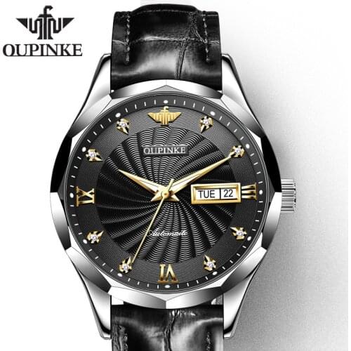 Men Watches 2020 Luxury Men Mechanical Wristwatch Leather Classic Automatic Watch Men Skeleton Business Diamond Montres me
