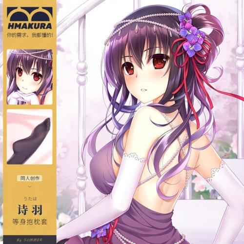 Anime Saekano Utah Hug Body Back Bedding Pillow Case Long Dakimakura 160*50/35*55cm Cosplay Cushion Cover Core Sexy Pillowcase