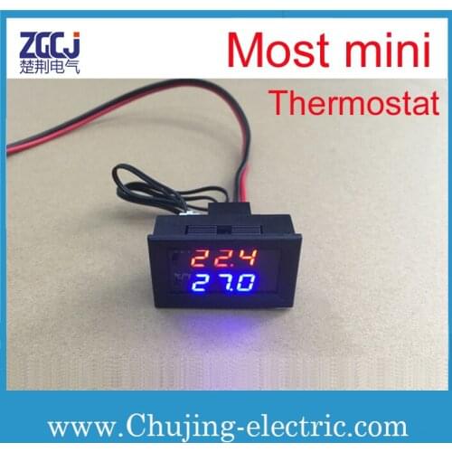 New thing !!! The most mini temperature controller the smallest thermostat 12V DC 24V DC thermostat temperature controller