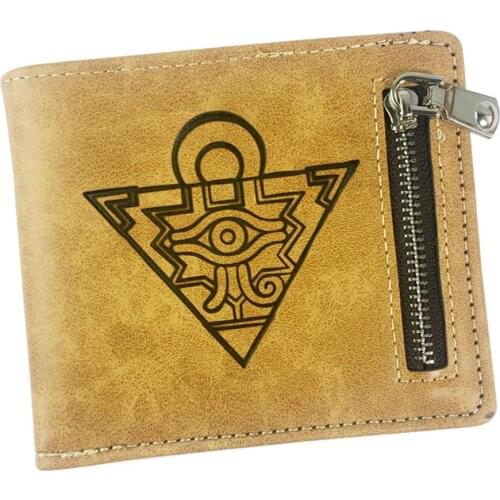 Casual PU Wallet Game Duel Monsters Mens Leather Note Compartment Zipper Poucht New Photo Credit Coin Holder Purses