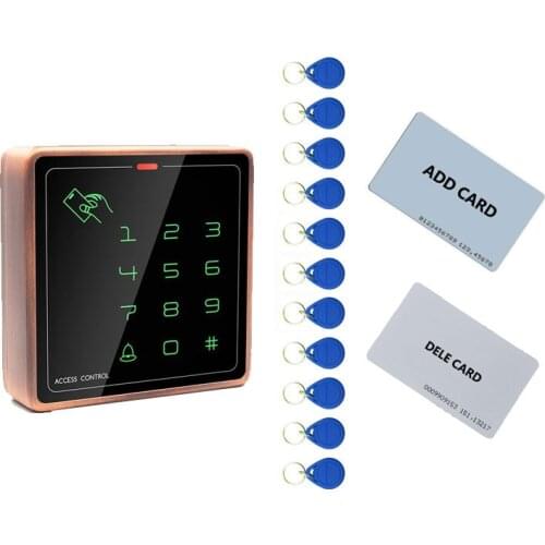 RFID Metal Access Control system Touch keypad ID card 4000 user waterproof IP66 2pcs mother card 10pcs tag