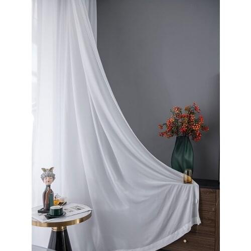 SAIZEE Silk Curtains For Windows