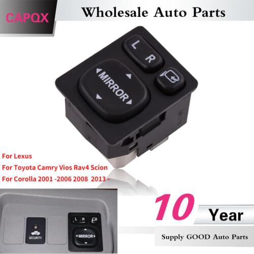 CAPQX folding Side Rearview Mirror Switch Controller For Lexus for Toyota Camry Vios Rav4 Scion Corolla 2001 -2006 2008 2013