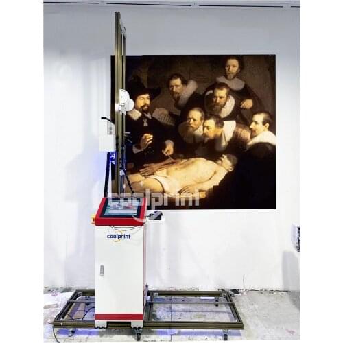 Vivid 3D Automatic Vertical Inkjet Wallpen Printer For Decorative Lime Wall Panel Water-based Ink UV Wall Printer Machine