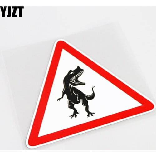 YJZT 14.8CM*12.7CM Cute Crocodile PVC Motorcycle Car-styling Car Sticker Decal 13-0835