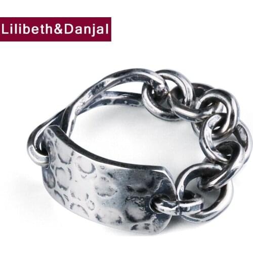 Vintage Ring 100% Real 925 Sterling Thai Silver Fashion Engagement Ring Gothic Jewelry Women Men bague femme 2020 New Arrival R2