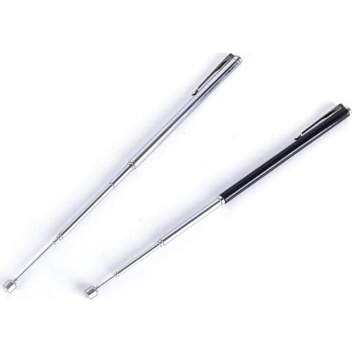 1PCS Pointer Pen Instrument Baton Section 6 Stainless Steel Telescopic Magic Ballpoint Pen Kindergarten Teacher Teaching Supply