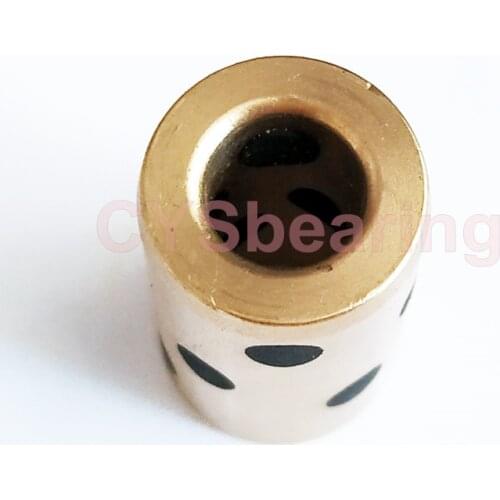 1pc bush 16x28x70 mm linear graphite copper set copper bushing oil self-lubricating bearing JDB for shaft 16mm LM16LUU LM16L