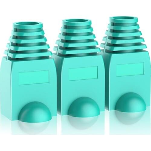 100pcs Quality rj45 crystal head protective cover Cat5 and cat6 Dustproof and waterproof green