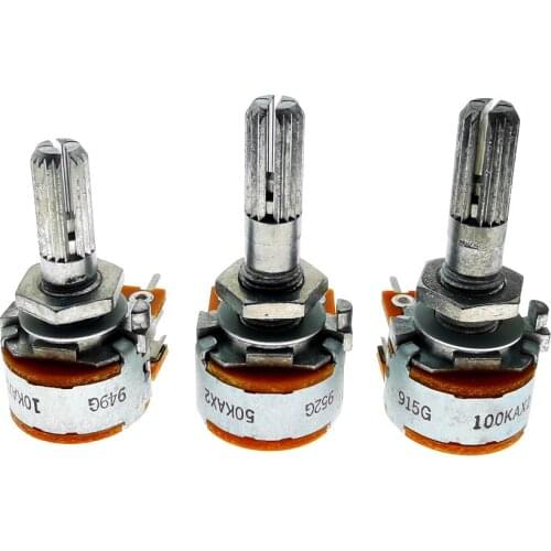 2PCS Japan ALPS RK163 25mm 50K100K 50KAX2 100KAX2 Hifi Audio Dual-unit Rotary Potentiometers 16-type DIP6 WH148
