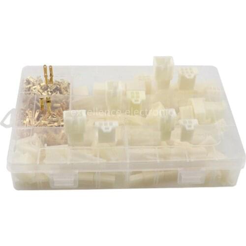 380Pcs/set Auto Electrical Terminal Practical 2.8mm 2 3 4 6 Pin Way Cable Wire Connectors Terminals for Cars Motorcycles