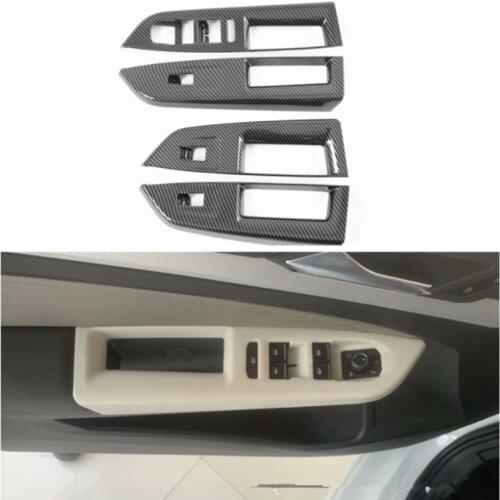 4Pcs Car Window Lift Panel Cover Trim Sticker Chrome ABS For VW Golf 8 2021 Car Styling