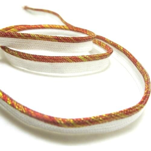 5 Yards 【Glittery Shiny】 Ombre Braided Piping Lip Cord Trim|Pillow Cushion Trim|Upholstery Edging Trim Sewing