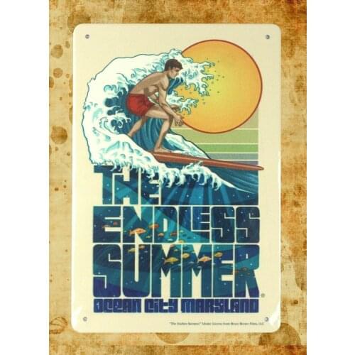 Endless summer city Maryland tin metal sign outdoor reproductions