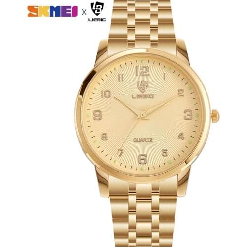 2020 Japan Quartz Movement Female Male Clock Top Brand Luxury Golden Watch Women Men Ladies relogio masculino Dropshipping L1013