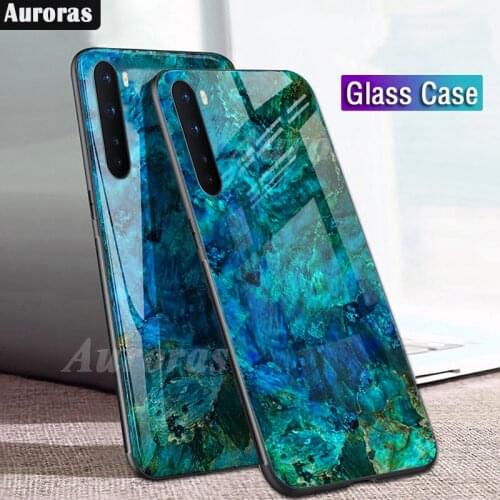 Auroras For Oneplus Nord Case Tempered Glass With Soft TPU Frame Shockproof Cover Oneplus 9 Pro Nord 2 CE 5G N200 9R 8 Pro