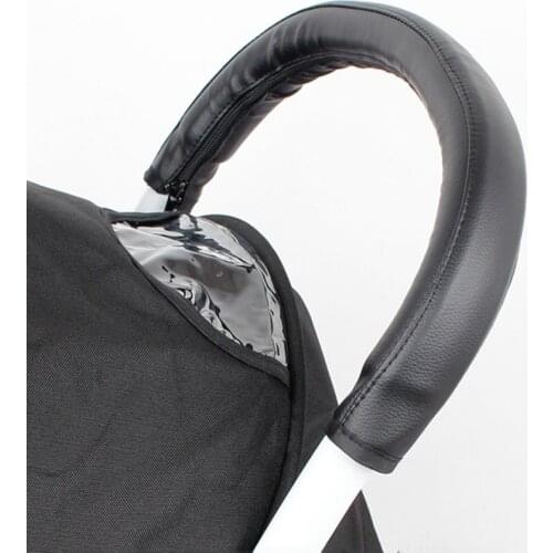 1PC New Baby Pram Handle PU Leather Pushchair Stroller Cover Armrest Case Protective Cover Stroller Accessories Fast Delivery