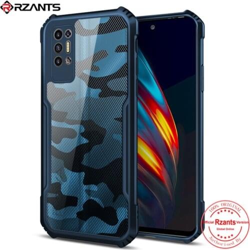 Rzants For Tecno POVA 2 Case Camouflage Military Design Shockproof Slim Crystal Clear Cover Casing