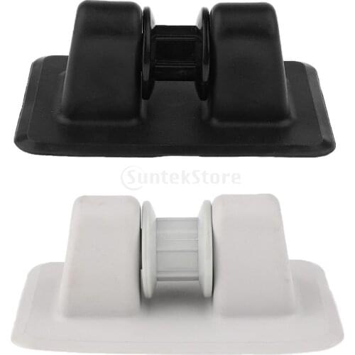Black/White Durable PVC Rope Cleat Kayak Canoe Inflatable Boat Dinghy Yacht Anchor Cleat Deck Dock Mooring Hardware Accessories