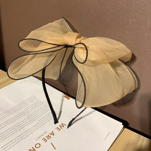 CN New Beautiful New Big Bow Headwear Women Headband Fashion Women Girls Head Band Headwear Elegant Hair Accessories