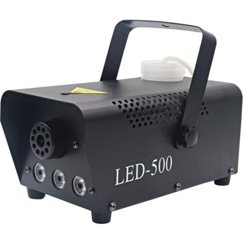 Disco colorful 500W smoke machine mini LED remote fogger ejector dj Christmas party stage light fog machine