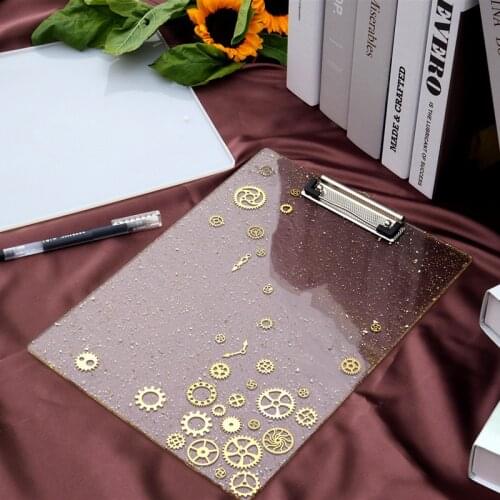 DIY Folder Artboard Resin Mold Crystal Epoxy Resin Drawing Board Mirror Silicone Mold For Resin