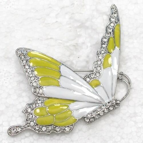 Rhinestone Enamel brooch Butterfly Pin brooches C2038 A