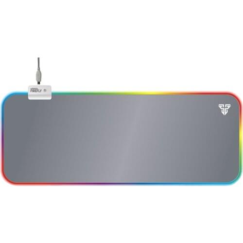 FANTECH MPR800S Large Mouse Pad RGB Profession Gaming Mouse Pad 80X30X0.04cm Mouse Mat with Locking Edge for FPS LOL Gamer(White