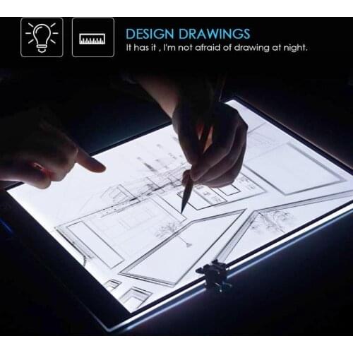 USB LED A4 Paper LED Copy Pad Comic Drawing Tracing Stencil Board Touch Artist Table Plate Kids Writing Painting Graphics Tablet