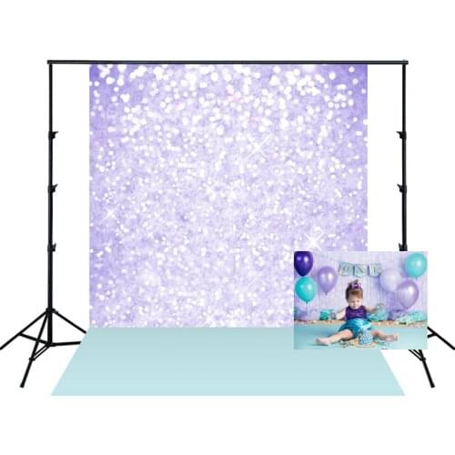 HUAYI Photography Backdrop Purple Bokeh Sparkling Photo Booth Background Custom Newborns Child Birthday Studio Backdrop XT-5346