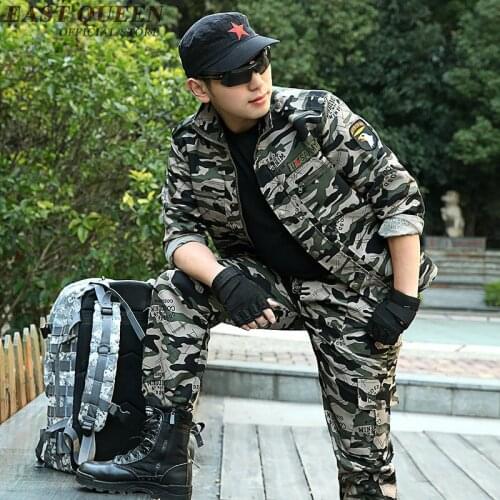 Camouflage suits military uniform camouflage army green tactical outdoors training camping sports sets 6xl AA2396 YQ