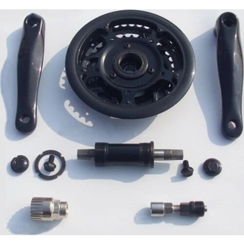 The Bicycle Chain wheel Crankset BB Axles 3 Speed for Electric Mountain Bike Middle Drive Motor DIY Ebike Conversion Kit