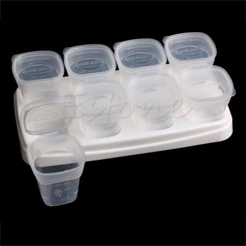 Baby Food Containers By Little Sprout: Reusable Stackable Storage Cups with Tray GXMB