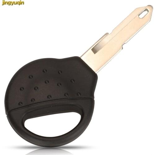 Jingyuqin Remote Car Key Fob Shell For Peugeot 206 Straight Transponder Chip Key with Word