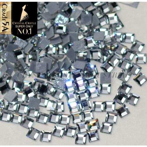 Crystal Castle Stones and Crystals For Handicrafts Top Clear White Strass Hotfix Diamonds Adhesive Rhinestones For Glitter Shoes