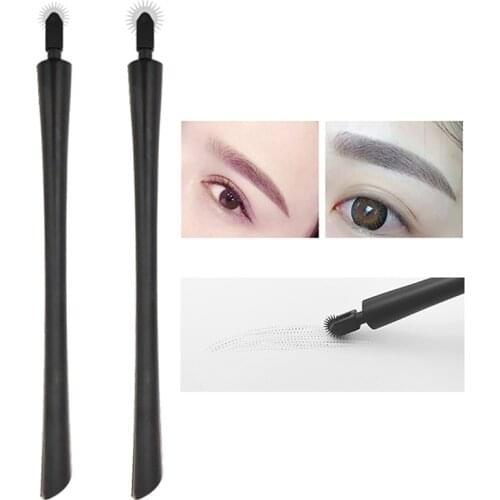 7mm/10mm Easy Color Microblading Blades For Fog Eyebrow for Tattoo Manual Pen Tattoo Inks Disposable Microblading Needle Roller
