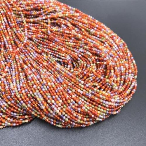 Natural Small stone beads tiny mixed zircon stone beads Micro Small Loose Beads Jewelry Making Bracelet Necklace 2 3mm beads