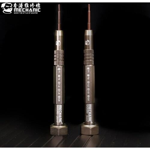 MECHANIC 5 in 1 multi-function Precision Screwdriver Repair Open Tools Kit for iphone Huawei Samsung Opening Repair Tools