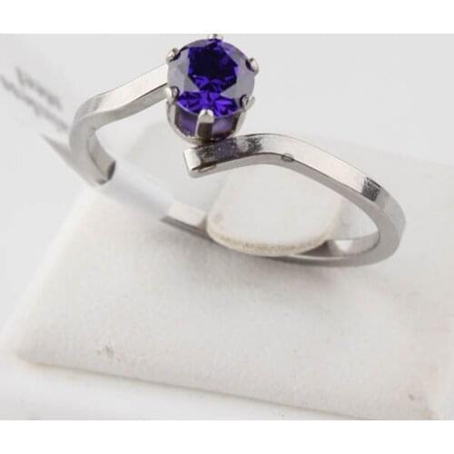 Fashion Jewelry 3 color Blue Red CZ Stainless Titanium Steel Zircon Body Piercings Navel Rings