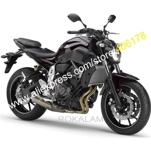 Motorcycle Parts For Yamaha MT07 2012 2013 2017 MT-07 12 13 17 All Black ABS Fairing Kit (Injection molding)