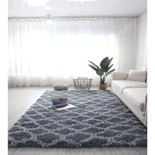 Tie Dyeing Soft Plush Carpet Living Room Bedroom Anti-slip Water Absorption Floor Carpet Rugs Home Decoration Modern Shaggy Rugs