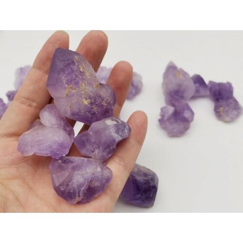 Natural Amethyst Healing Stone Purple Gravel Mineral Specimen Raw Quartz Crystal Gift DIY Jewelry Accessory Desktop Ornament